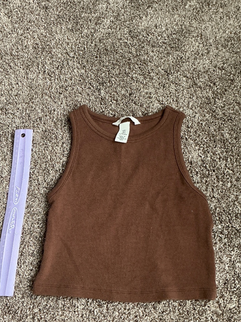 Brown tank/crop top